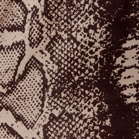 Rvca Drench Brown Snake Print Dress -> RVCA Drench Brown Snake Print Dress - Picture 3 of 7